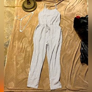 Striped jumpsuit